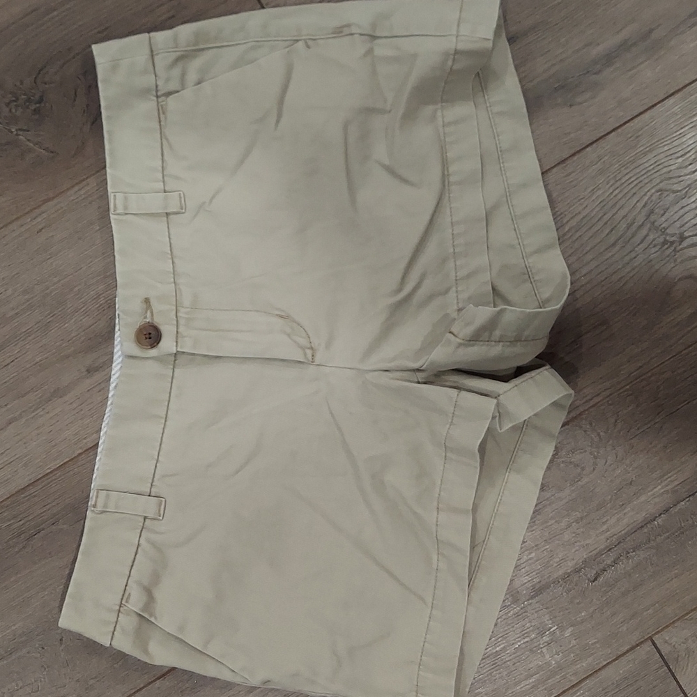 Khaki Cotton Shorts